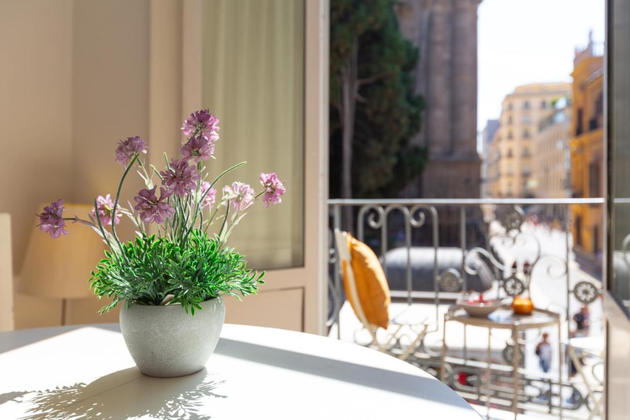 Luminoso Apartamento De Dos Habitaciones Con Vistas A Las Catedral マラガ エクステリア 写真